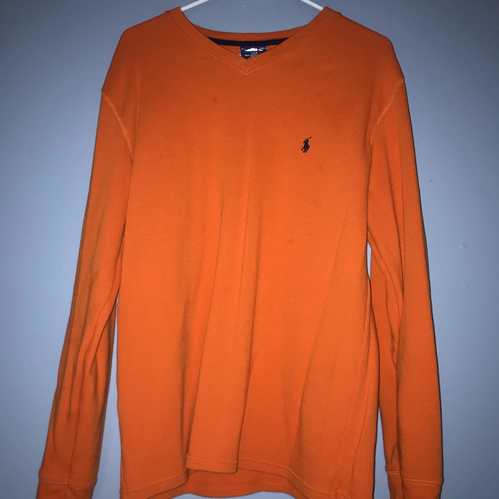 Polo by Ralph Lauren Orange Thermal Size Large